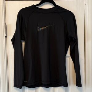 Nike Black Dri-FIT Kids Long Sleeve Tee L (Boy)